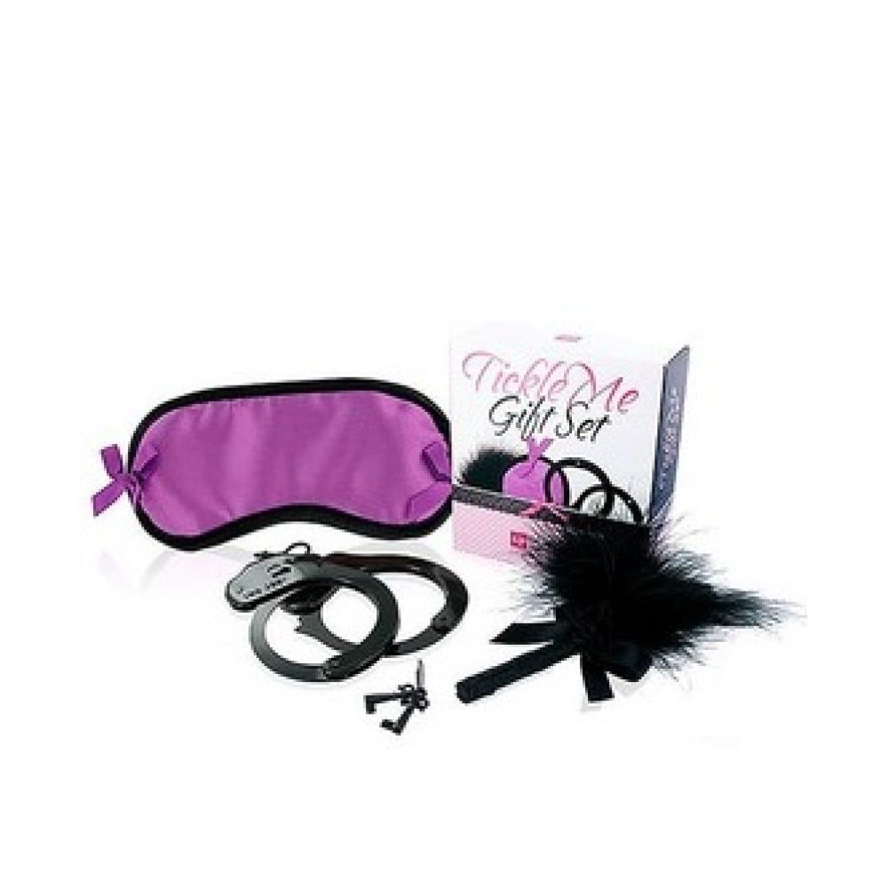Набір фіолетовий Маска на очі, Наручники, Перчик LOVERSPREMIUM-TEASE ME GIFT SET PURPLE Набір фіолетовий Маска на очі, Наручники, Перчик LOVERSPREMIUM-TEASE ME GIFT SET PURPLE