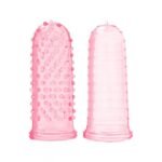 Набір рельєфних насадок на палець Sexy finger рожевий, 7 х 3 см