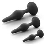 Набір із трьох анальних пробок Anal Adventures Platinum Silicone