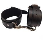 Наручники DS Fetish шкірозамінник, чорні