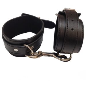 Наручники DS Fetish шкірозамінник, чорні