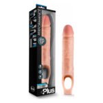 Насадка для збільшення пеніса реалістична Blush Performance Plus із кріпленням на мошонку