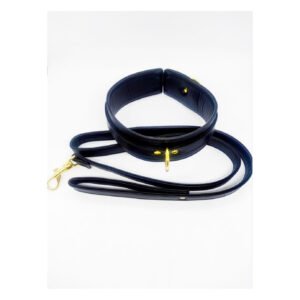 Нашийник з повідцем DS Fetish Collar, чорний