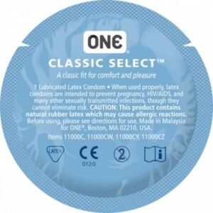 Набір класичних латексних презервативів One Classic Select (ціна за 5 шт.)