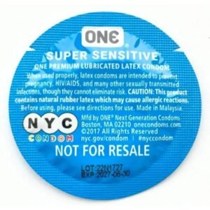Набір презервативів латексних One NYC Super Sensitive ультратонких (ціна за 5 шт.)