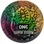 Набір латексних презервативів One Super Studs із точковим рельєфом (ціна за 5 шт.)