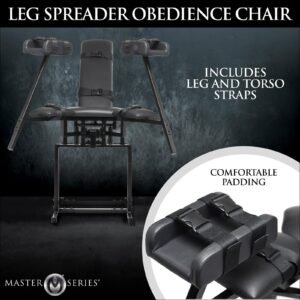 Секс-ліжко/стул трансформер Stretching Bondagestoel - Zwart