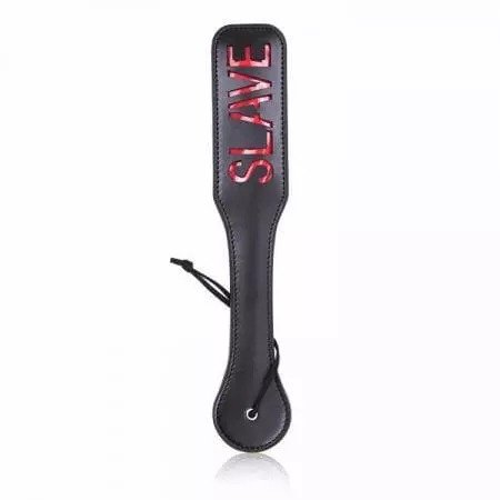 Шльопавка овальна з вирізом SLAVE PADDLE, чорна, 31,5 см Шльопавка овальна з вирізом SLAVE PADDLE, чорна, 31,5 см
