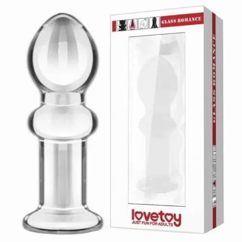 Скляний Анальний затор 4,5" Glass Romance Clear Скляний Анальний затор 4,5" Glass Romance Clear