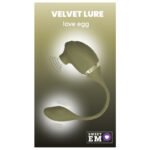 Вакуумний стимулятор клітора з вібруючим хвостиком для точки G Sweet Em Velvet Lure, зелений
