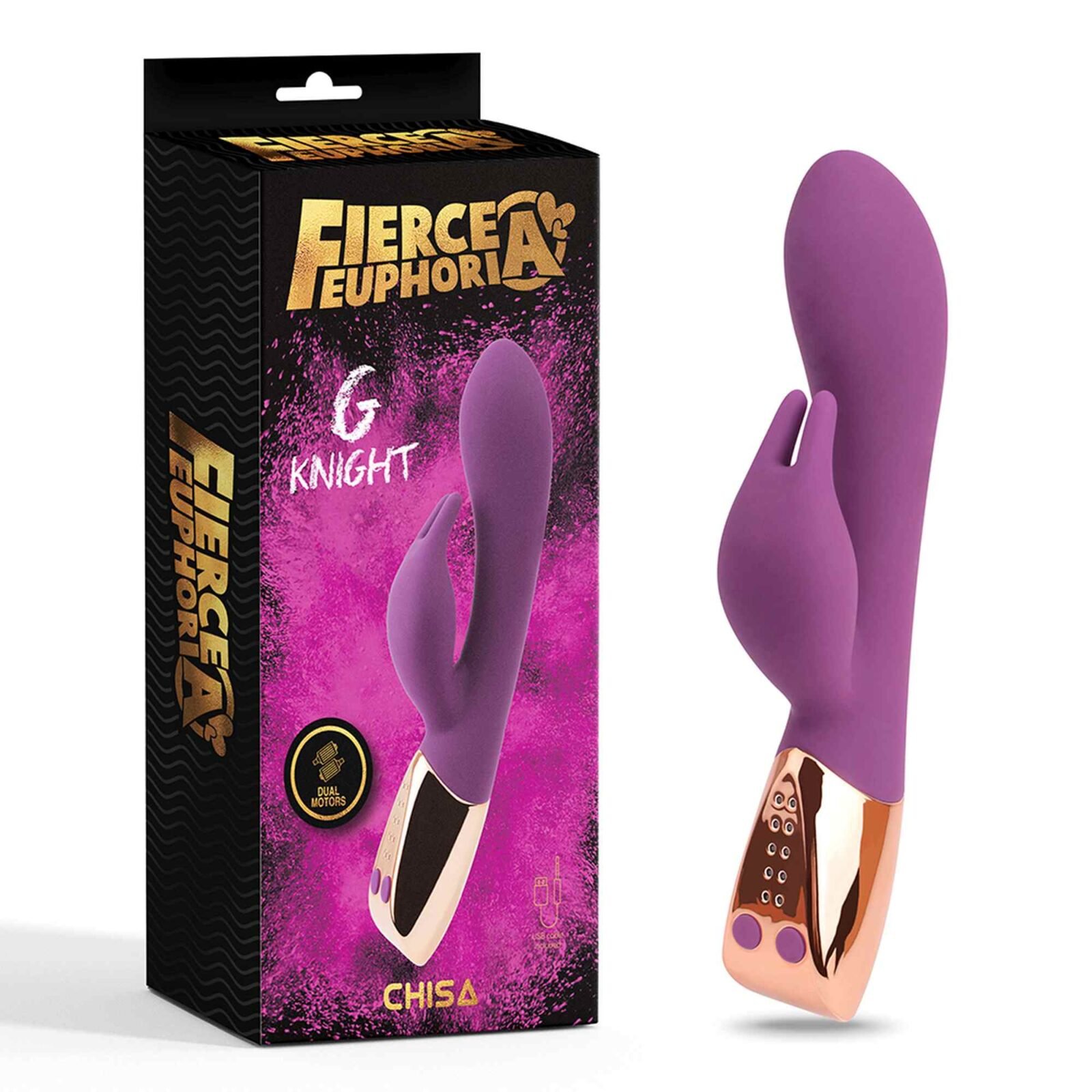 Кролик вібратор для точки G Chisa Fierce Euphoria G Knight, фіолетовий Кролик вібратор для точки G Chisa Fierce Euphoria G Knight, фіолетовий