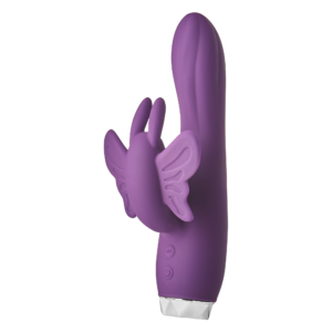 Вібратор-кролик у вигляді Метелики Dream Toys Flirts Butterfly, фіолетовий, 17 х 3 см