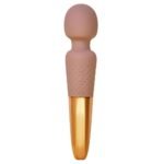 Вібратор мікрофон Sweet Em Velvet Lure, 28 режимів вібрації, бежевий із золотом