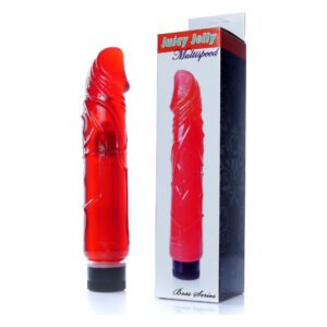 Вібратор реалістичний червоний Vibrator-Juicy Jelly - Multispeed Red