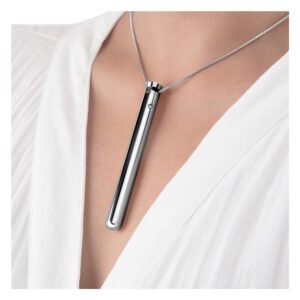 Віброкуля на ланцюжку Le Wand NECKLACE VIBE, металевий, срібний