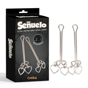 Затискачі на соски CHISA Senuelo Fetish Fantasy Heart Nipple Clamps у формі серця