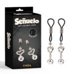 Затискачі на соски CHISA Senuelo Heart Echo Nipple Clamps з дзвіночками