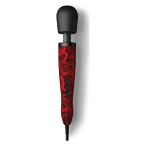 Вібромасажер DOXY Original ROSE PATTERN, дуже потужний, живлення 220В, пульсівні вібрації