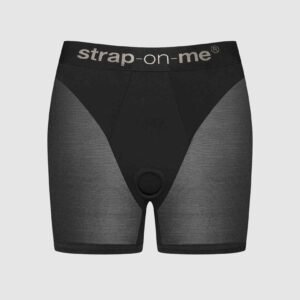 Шорти з фіксацією дилдо Strap-On-Me Harness Lingerie Halo – XS – Black, велосипедки