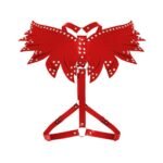 Жіноча портупея Art of Sex - Wings червона L-2XL, екошкіра