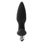 Анальна пробка Dreamtoys FantASSstic з віброкулею, чорна