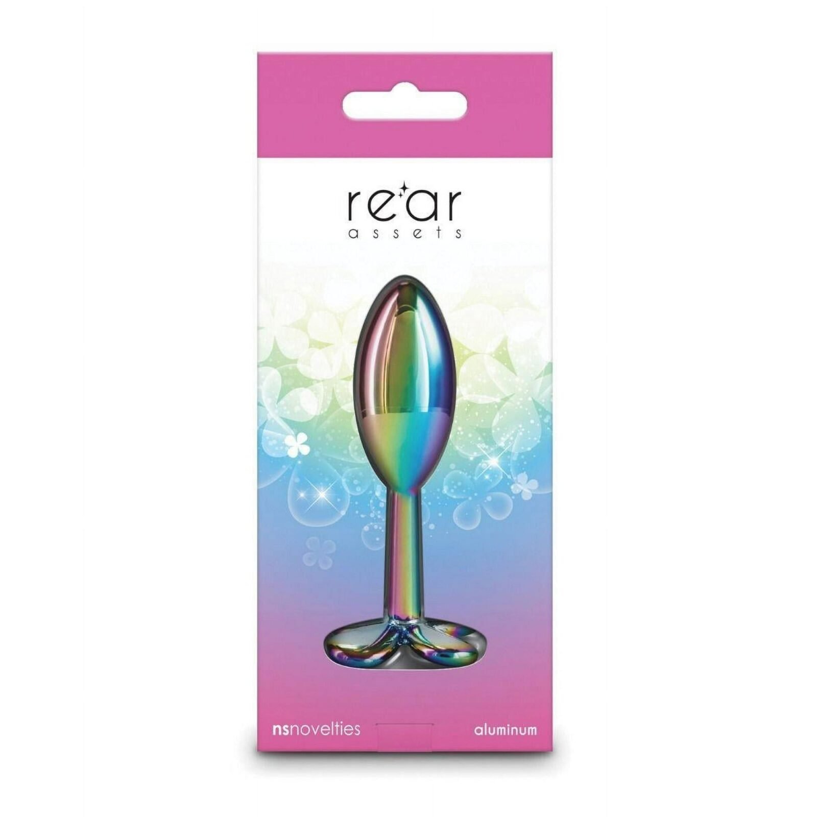 Анальна пробка металева NS Novelties Rear Assets Clover райдужна Анальна пробка металева NS Novelties Rear Assets Clover райдужна