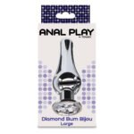 Анальная пробка металлическая TOY JOY Diamond, L, 13 × 9,5 см