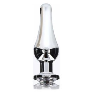 Анальна пробка із кристалом Toy Joy Diamond Bum Bijou сріблястий, Medium