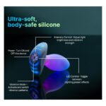 Анальна вібропробка з RGB-підсвічуванням та додатком Illumination The Plug, біла, 10,2 × 3,2 см