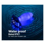 Анальна вібропробка з RGB-підсвічуванням та додатком Illumination The Plug, біла, 10,2 × 3,2 см