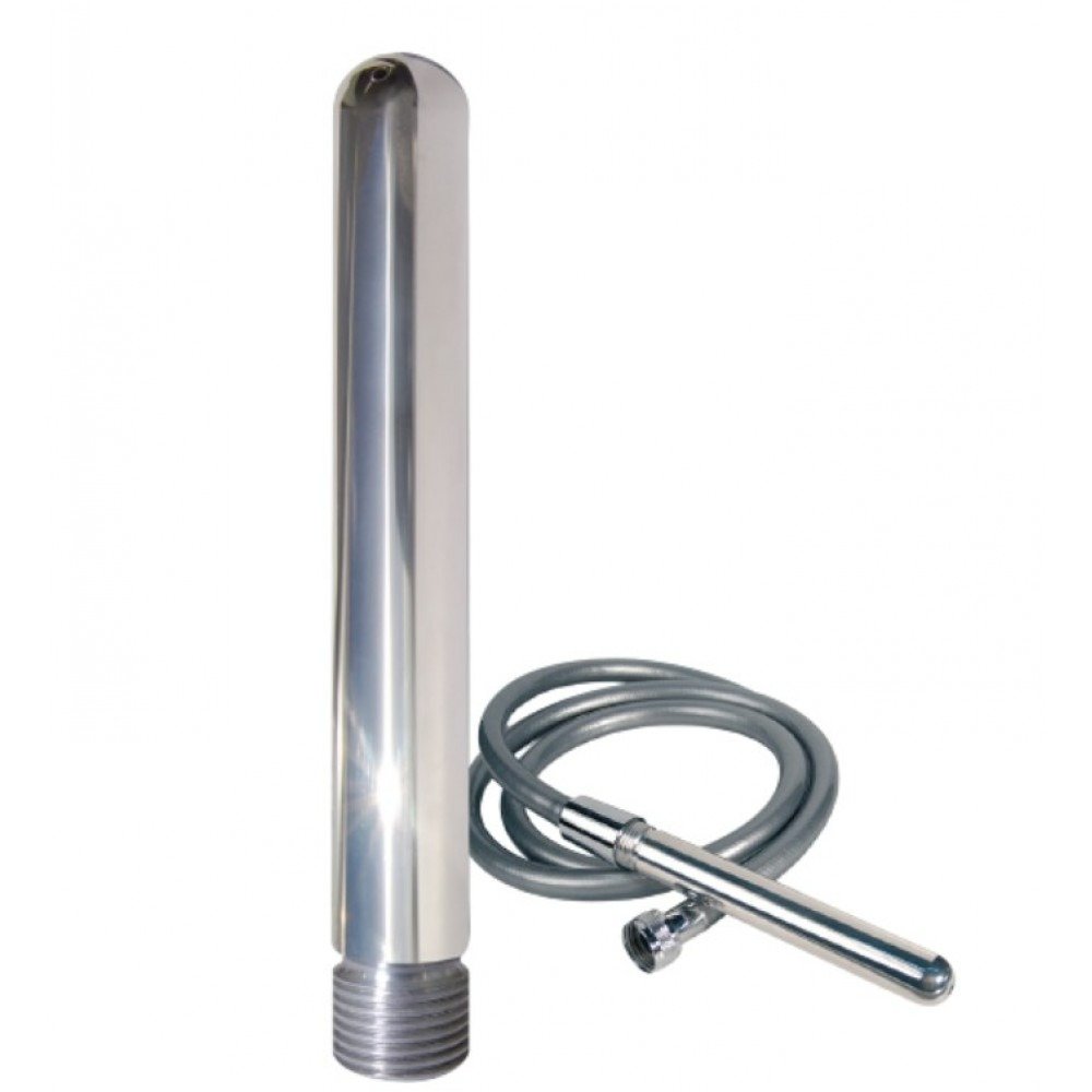 Анальний душ зі шлангом Joy Division Aluminium Intimate Douche, сталевий Анальний душ зі шлангом Joy Division Aluminium Intimate Douche, сталевий