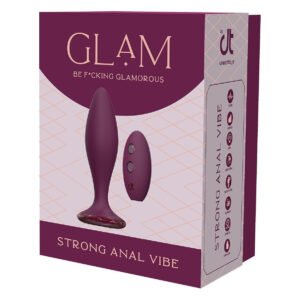 Анальний вібратор Dreamtoys Glam з пультом, фіолетовий, 12.8 см