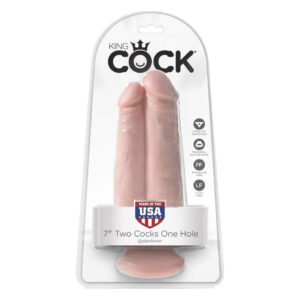 Подвійний фалоімітатор Pipedream King Cock тілесний