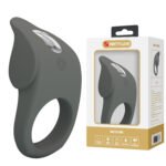 Ерекційне віброкільце PRETTY LOVE Master Ring силіконове, сіре, 8.7 х 5 см