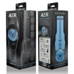 Мастурбатор вагіна з кібершкіри у колбі Fleshlight Freaks Alien Blue Metallic, синій