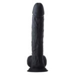 Фалоімітатор гігантський реалістичний Dreamtoys Real Love на присосці з мошонкою, чорний