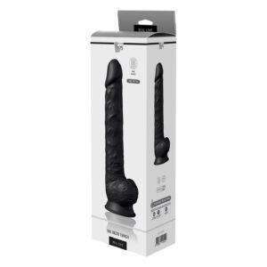 Фалоімітатор гігантський реалістичний Dreamtoys Real Love на присосці з мошонкою, чорний