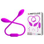 Гнучкий вібростимулятор для пар PRETTY LOVE Dream Lover's Whip, фіолетовий, 65.5 х 3.2 см