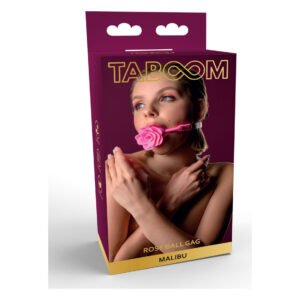Кляп силіконовий Трояндочка Taboom Malibu Rose Ball Gag, рожевий