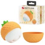 Кліторальний пульсатор PRETTY LOVE Pineapple Secret помаранчевий, 5,7 х 5,1 см