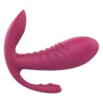 Масажер-вібратор рельєфний Dream Toys Essentials з потрійною стимуляцією, червоний