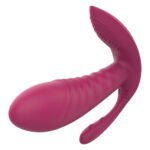 Масажер-вібратор рельєфний Dream Toys Essentials з потрійною стимуляцією, червоний