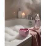 Масажна свічка з ароматом жуйки Candy Bubble Gum у формі серця, 70 мл