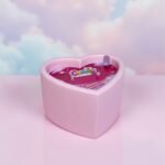 Масажна свічка з ароматом жуйки Candy Bubble Gum у формі серця, 70 мл