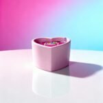 Масажна свічка з ароматом жуйки Candy Bubble Gum у формі серця, 70 мл