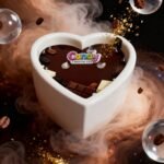 Масажна свічка з ароматом шоколаду Candy Chocolate у формі серця, 70 мл