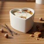 Масажна свічка з ароматом горіхового крему Candy Nut Cream у формі серця, 70 мл