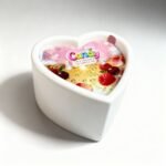 Масажна свічка з ароматом шампанського з журавлиною Candy Cranberry Champagne у формі серця, 70 мл