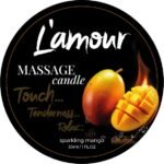 Масажна свічка L'amour Mango з ароматом манго, 30 мл