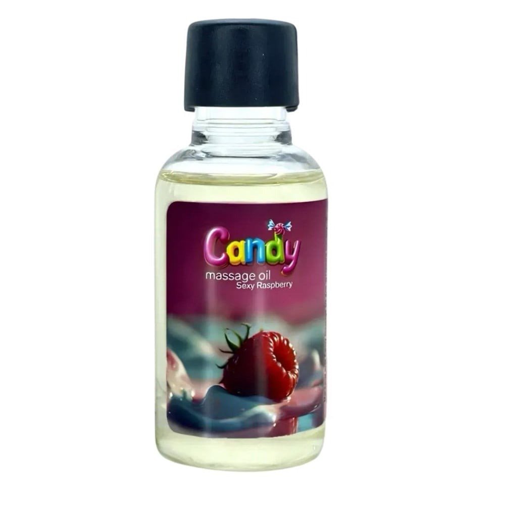 Масажна олія Candy Massage Oil Sexy Raspberry з ароматом малини, 50 мл Масажна олія Candy Massage Oil Sexy Raspberry з ароматом малини, 50 мл